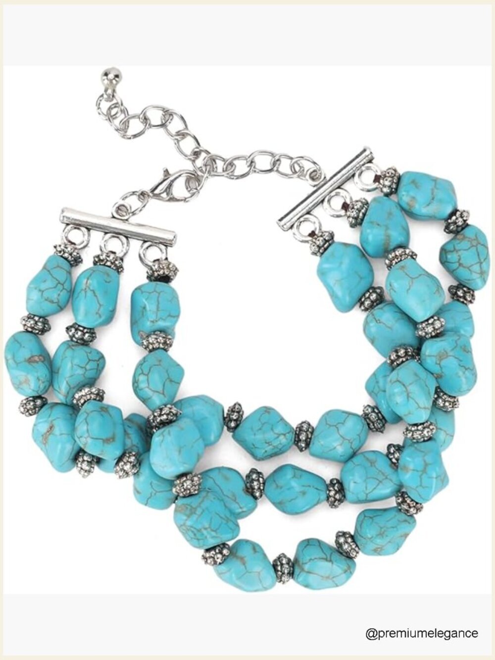 Boho Turquoise Cuff Bangle Bracelet for Women